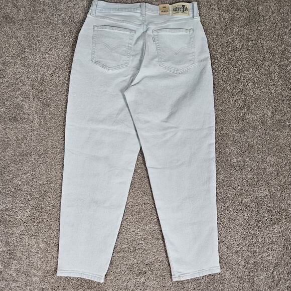 Levis Silvertab Jeans Womens 32x27 Blue High Waisted Mom Tapered Skater Indie - Picture 2 of 16